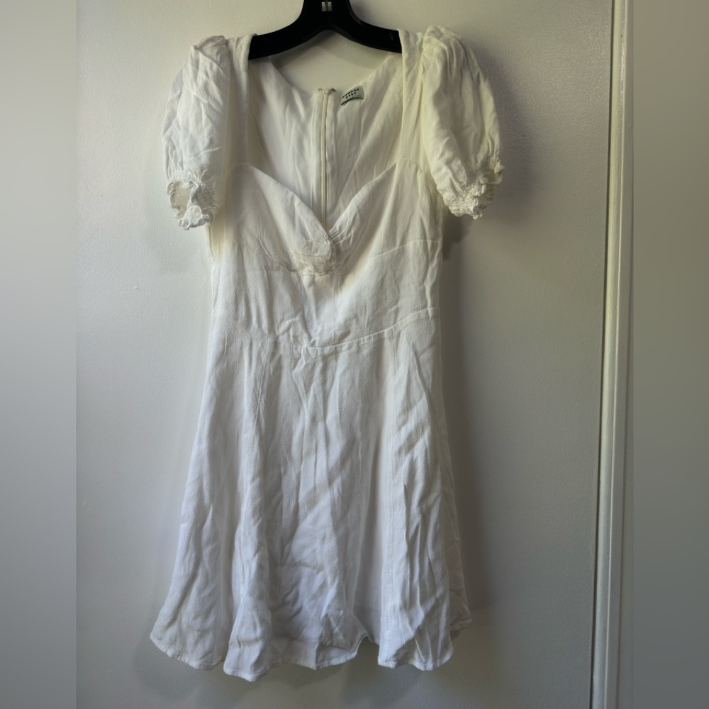 Aritzia Sunday Best Tinsley Mini Dress in White Sz 6